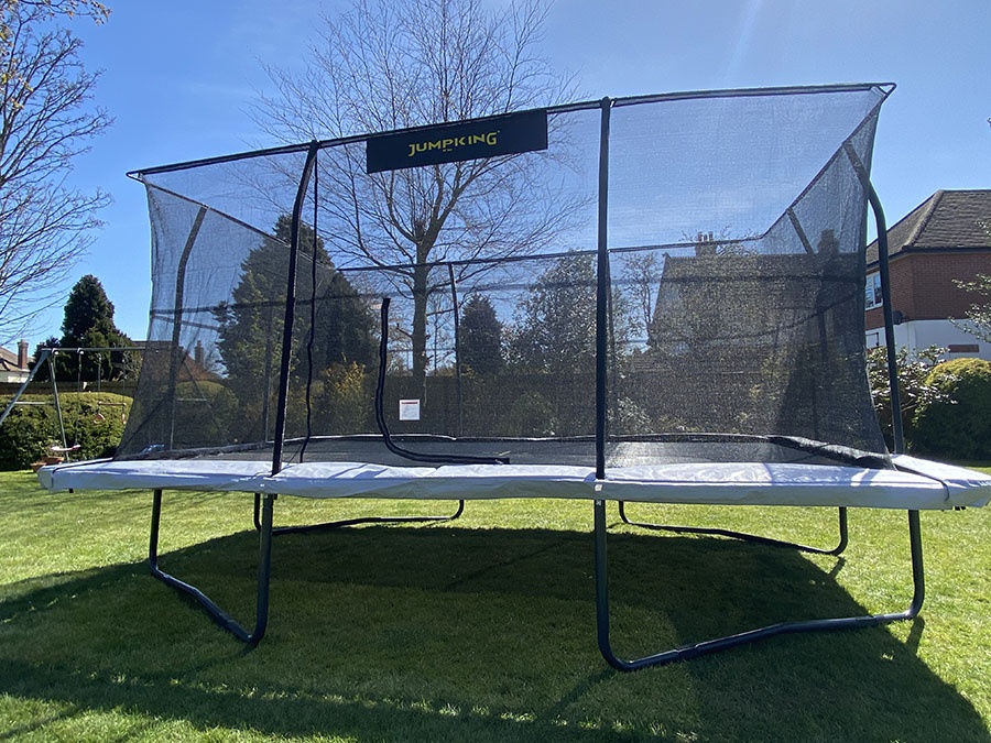 trampoline and slide combo